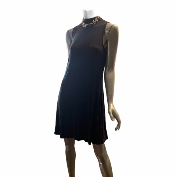 Long Gold Zipper Dress - Picture 2 of 9